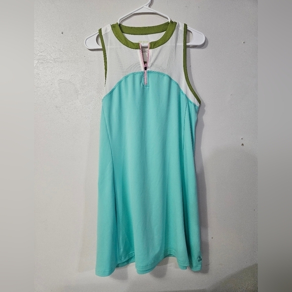 tek gear Dresses & Skirts - Tek Gear Blue And Green Tennis Dress With Zipper!